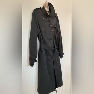 Doncaster Black Trench Coat size 8